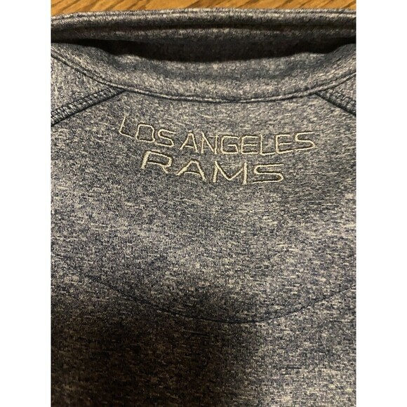 NFL Team Apparel Women's Los Angeles Rams Quarter Zip Pullover w Pockets Sz.M - Picture 9 of 9